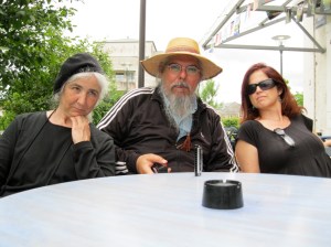 Portrait of impromptu band, La Souterraine, France.